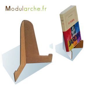 Chevalet présentoir en carton