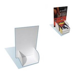 Présentoir arrêt pile de livres de poche