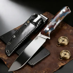 Couteau camping lame fixe 18 cm – Poli