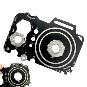 Carte multitool format portefeuille – Outil plat EDC outdoor