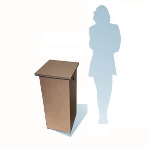 Socle pour sculpture en carton – Moyen modèle (MM)