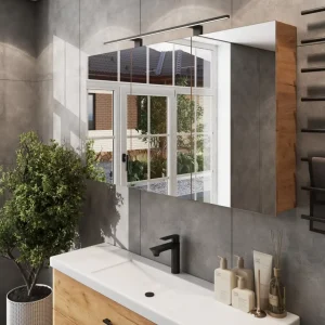 Armoire Salle de Bain Miroir 120 cm - Design & Efficacité