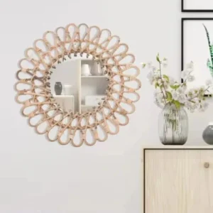 Grand miroir en rotin : Design naturel pour sublimer votre intérieur