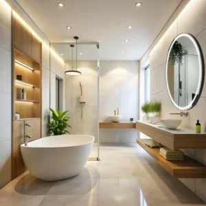 Miroir Rond LED 70 cm – Innovation et Confort pour Votre Salle de Bain