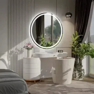 Miroir Rond LED 100 cm – Éclairage Moderne et Polyvalence Absolue