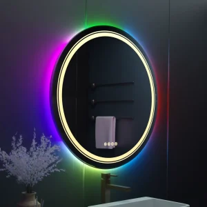 Miroir Rond Salle de Bain Lumineux 60 cm - Design et Fonctionnalité