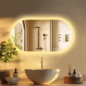 Miroir Salle de Bain Haut de Gamme avec Éclairage LED et Anti-Buée