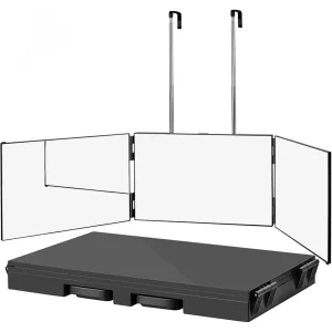 Miroir Triptyque Salle de Bain 3 Panneaux – Vision 360° Coiffure Barbier